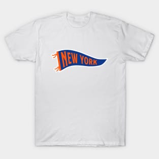 New York Pennant - White T-Shirt